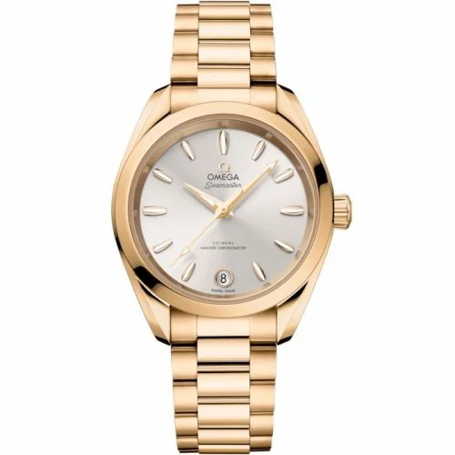 Omega Seamaster Aqua Terra 150M Shades Master Chronometer 34 Moonshine Gold / Silver / Bracelet 220.50.34.20.02.001 (22050342002001)